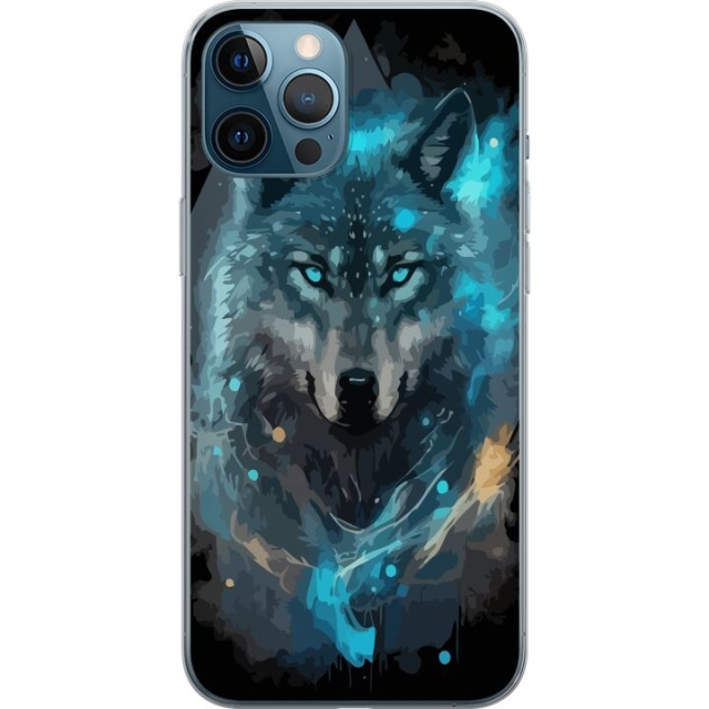 Mobile case for Apple iPhone 12 Pro Max with Wolf design