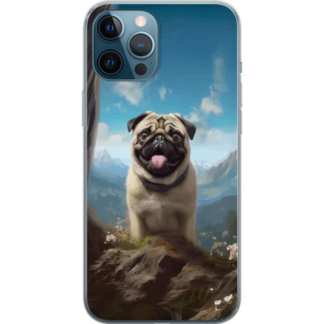 Mobile case for Apple iPhone 12 Pro Max with Happy Dog design