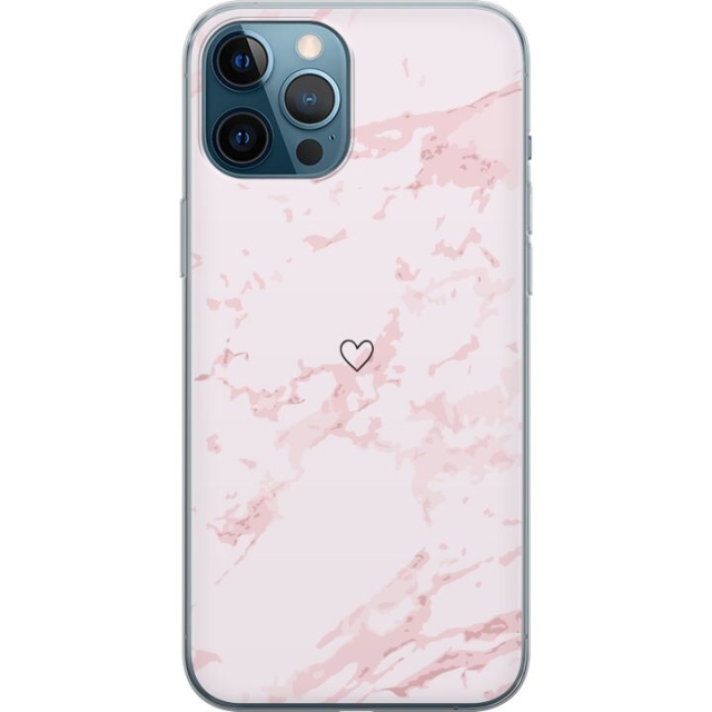 Mobile case for Apple iPhone 12 Pro Max with Pink Heart design