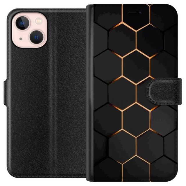 Wallet case for Apple iPhone 13 mini with Luxurious Pattern design