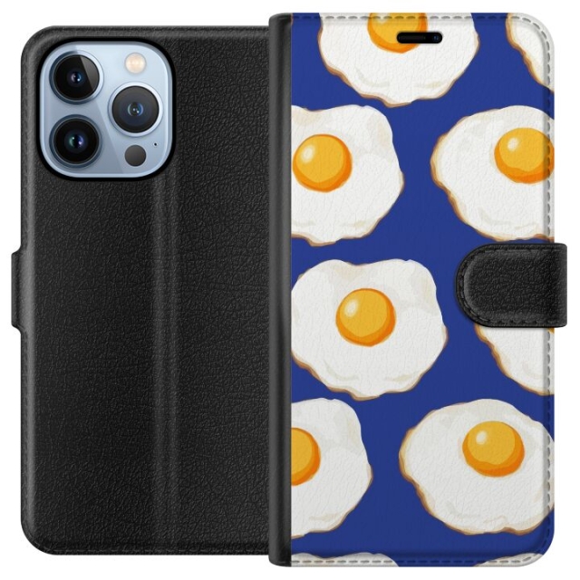Wallet case for Apple iPhone 13 Pro with Fried eggs design