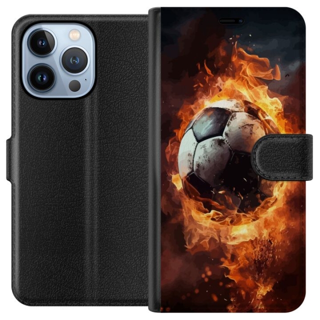 Wallet case for Apple iPhone 13 Pro with Football design