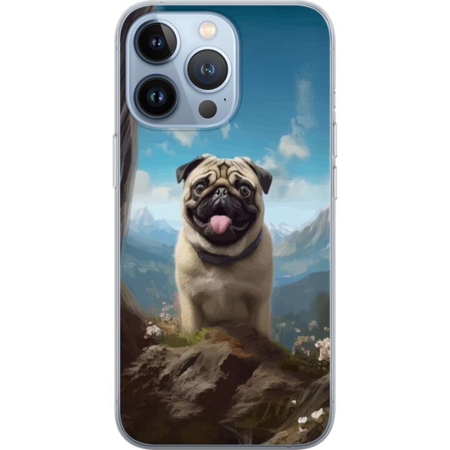 Mobile case for Apple iPhone 13 Pro with Happy Dog design
