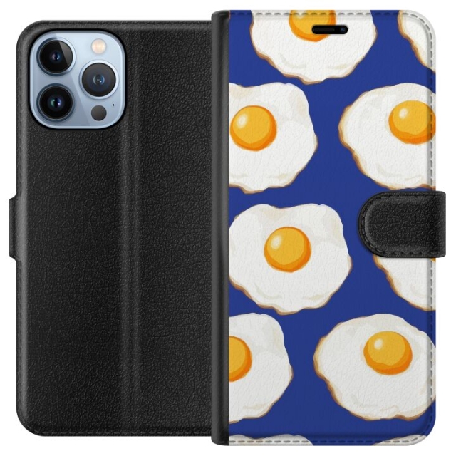 Wallet case for Apple iPhone 13 Pro Max with Fried eggs design