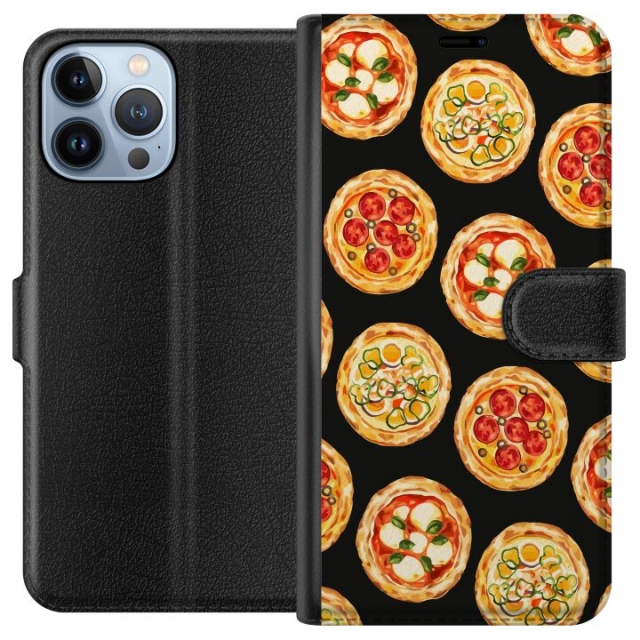 Wallet case for Apple iPhone 13 Pro Max with Pizza design