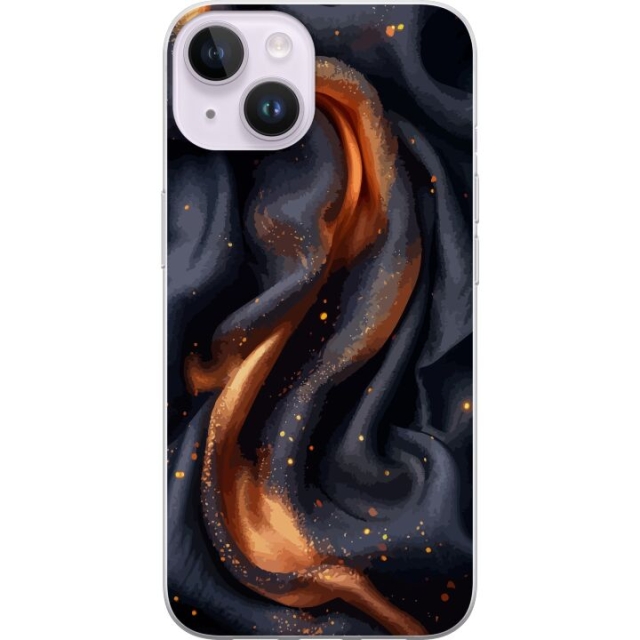 Mobile case for Apple iPhone 14 with Fiery silk design