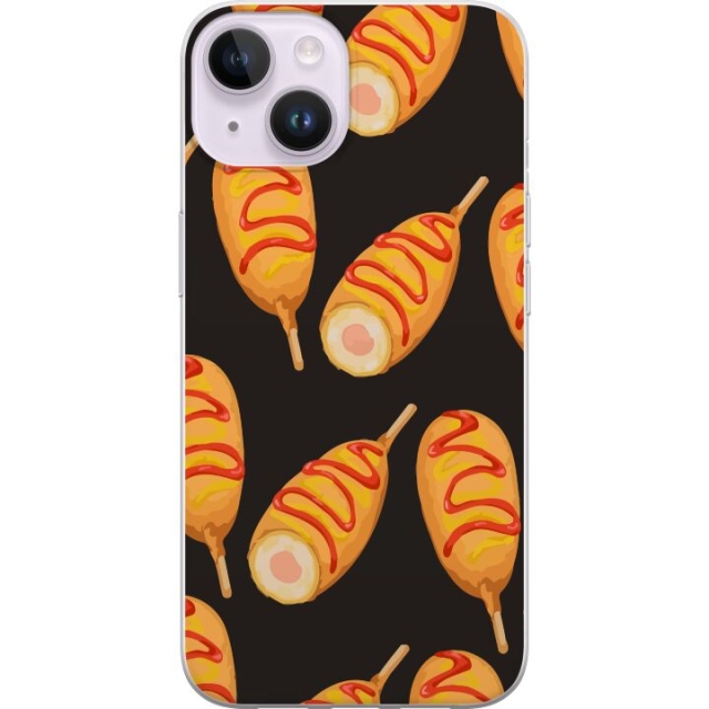 Mobile case for Apple iPhone 14 with Chicken drumstick design