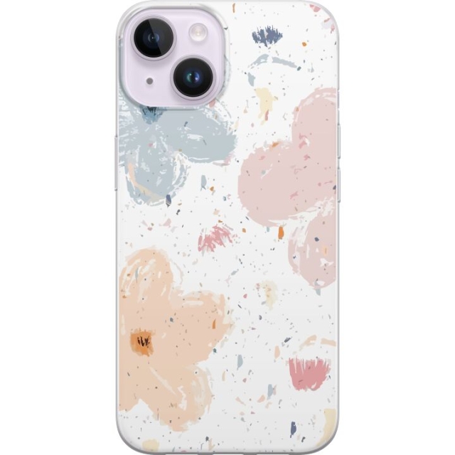 Mobile case for Apple iPhone 14 with Flowers design