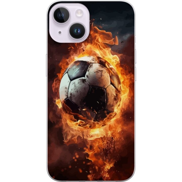 Mobile case for Apple iPhone 14 with Football design