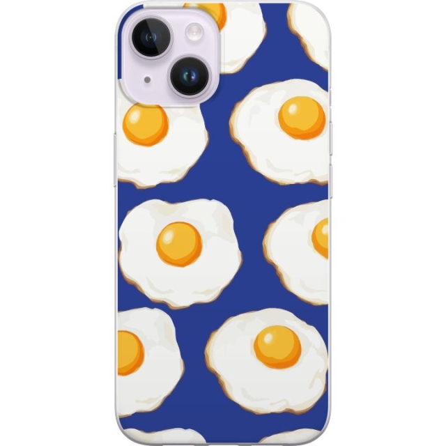 Mobile case for Apple iPhone 14 Plus with Fried eggs design
