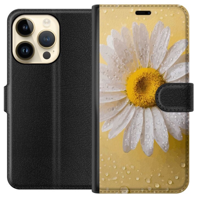 Wallet case for Apple iPhone 15 Pro with Porslinsblomma design