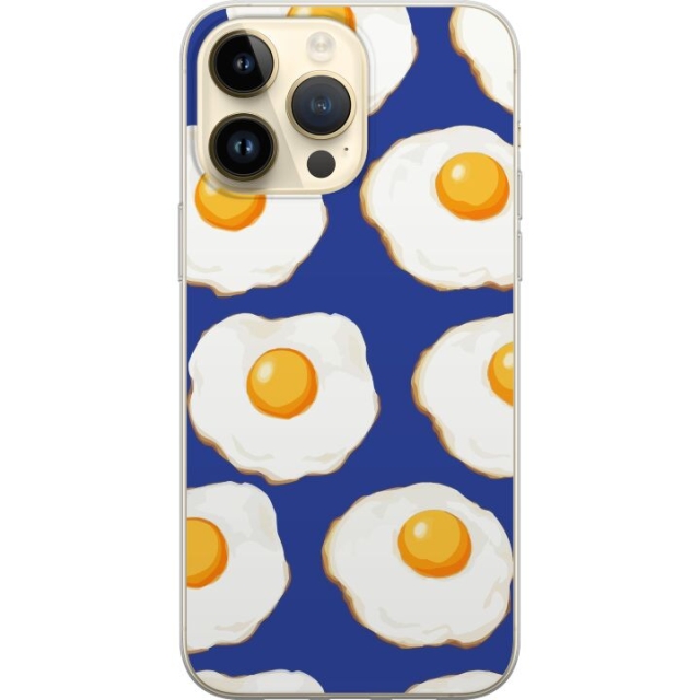 Mobile case for Apple iPhone 15 Pro Max with Fried eggs design