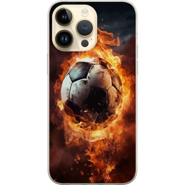 Mobile case for Apple iPhone 15 Pro Max with Football design