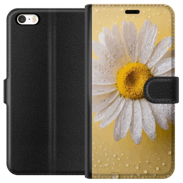 Wallet case for Apple iPhone 5 with Porslinsblomma design