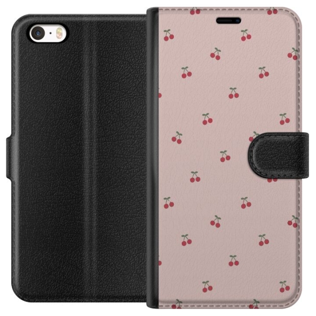 Wallet case for Apple iPhone 5 with Cherry design