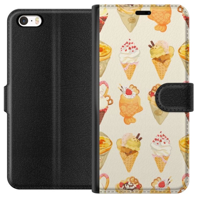 Wallet case for Apple iPhone 5 with Glassy design