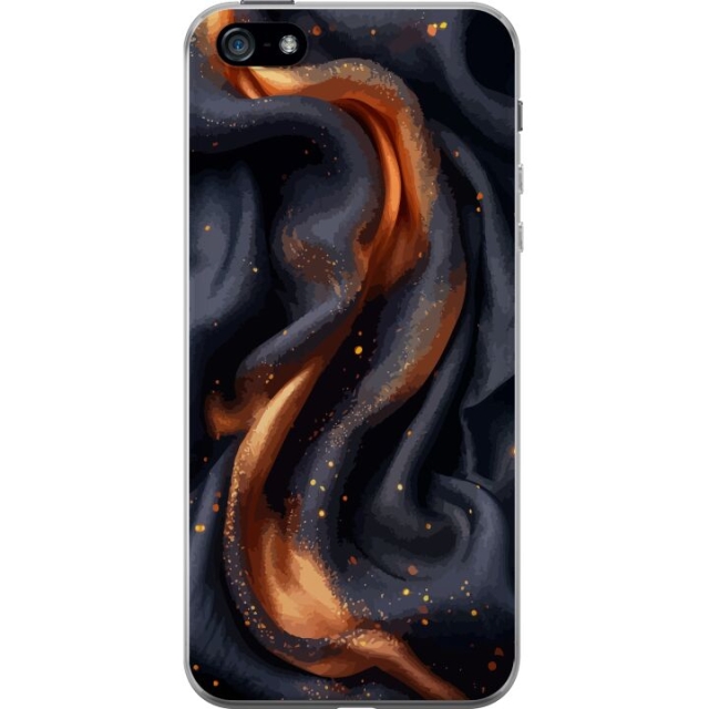 Mobile case for Apple iPhone 5 with Fiery silk design