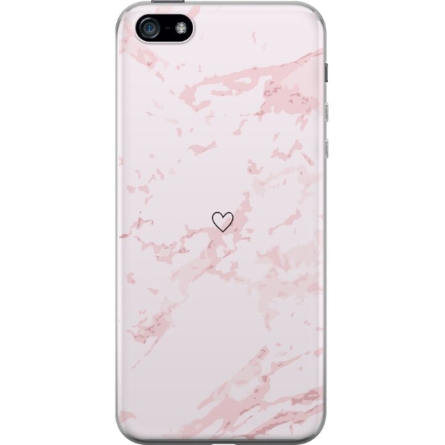 Mobile case for Apple iPhone 5 with Pink Heart design