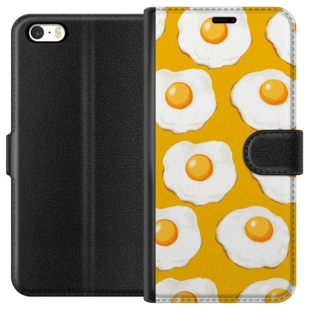 Wallet case for Apple iPhone 5s with Fried egg design