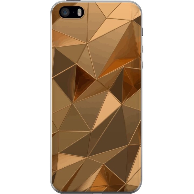 Mobile case for Apple iPhone 5s with 3D Gold design