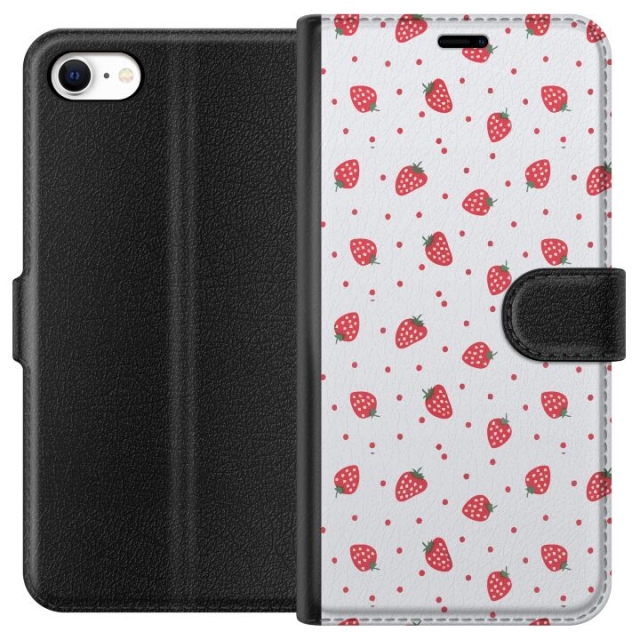 Wallet case for Apple iPhone 6 with Strawberries design