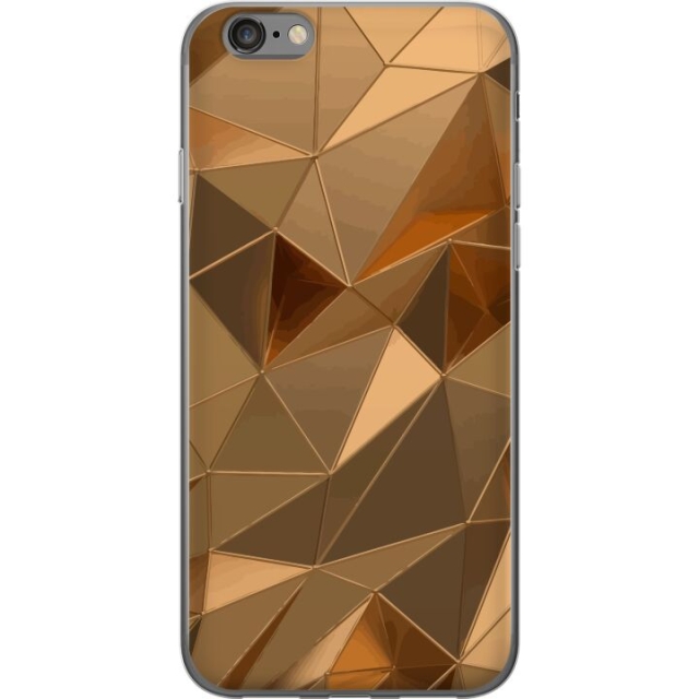 Mobile case for Apple iPhone 6 with 3D Gold design