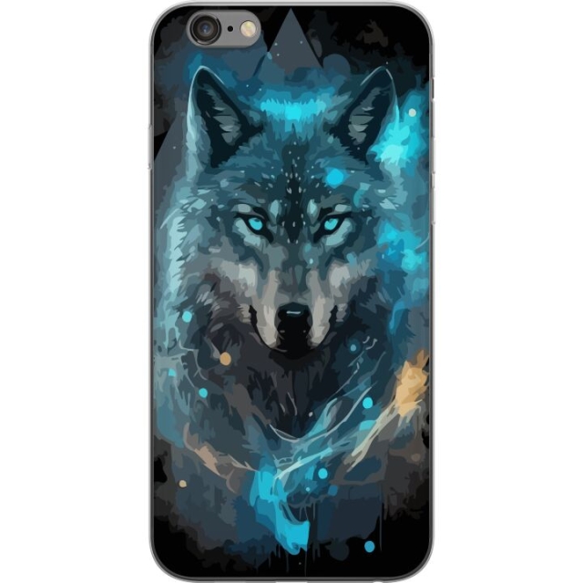 Mobile case for Apple iPhone 6 Plus with Wolf design