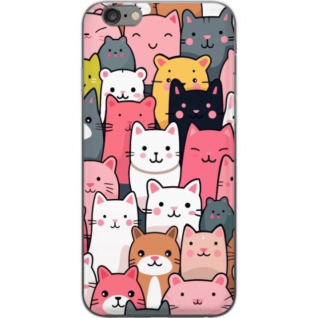 Mobile case for Apple iPhone 6 Plus with Cat pattern design