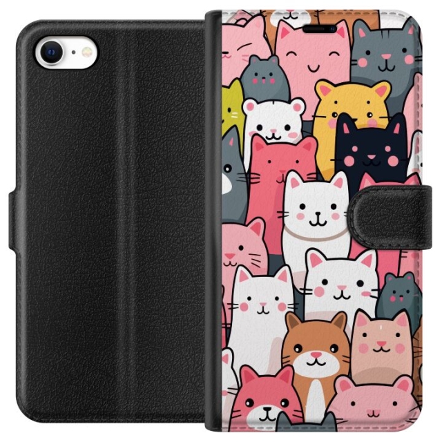 Wallet case for Apple iPhone 6s with Cat pattern design