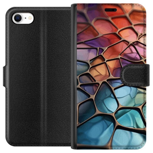 Wallet case for Apple iPhone 6s with Metallic pattern design
