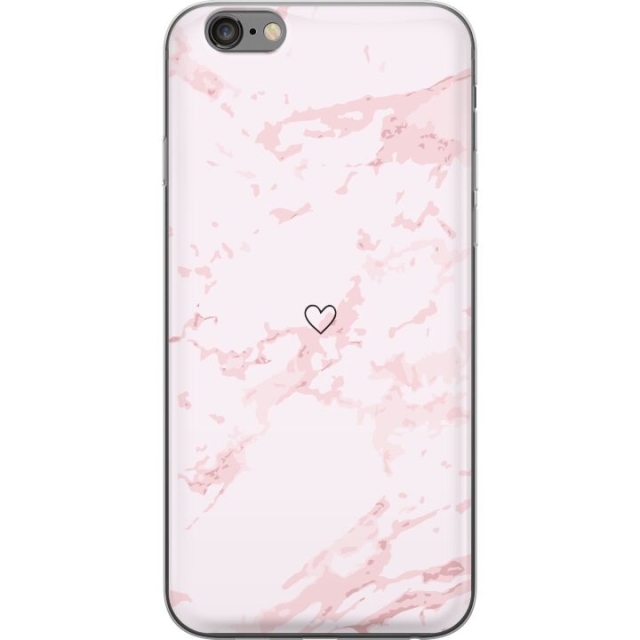 Mobile case for Apple iPhone 6s Plus with Pink Heart design