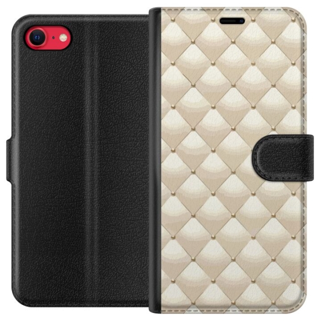 Wallet case for Apple iPhone 7 with Gold shine design