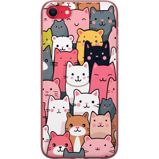 Mobile case for Apple iPhone 7 with Cat pattern design