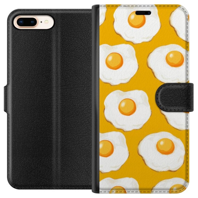 Wallet case for Apple iPhone 7 Plus with Fried egg design