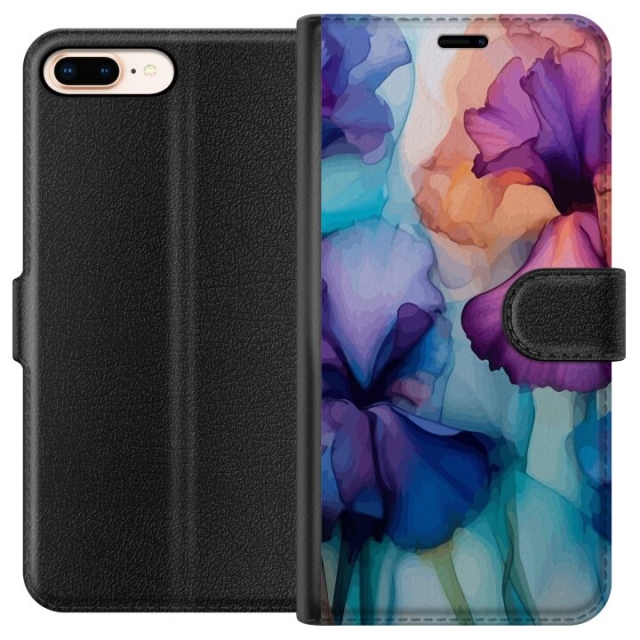Wallet case for Apple iPhone 7 Plus with Magical flowers design