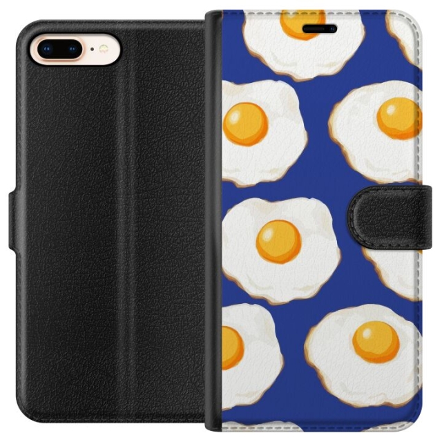 Wallet case for Apple iPhone 7 Plus with Fried eggs design