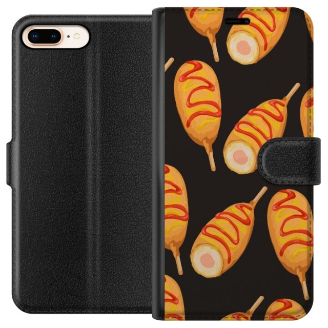 Wallet case for Apple iPhone 7 Plus with Chicken drumstick design