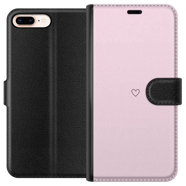 Wallet case for Apple iPhone 7 Plus with Heart design