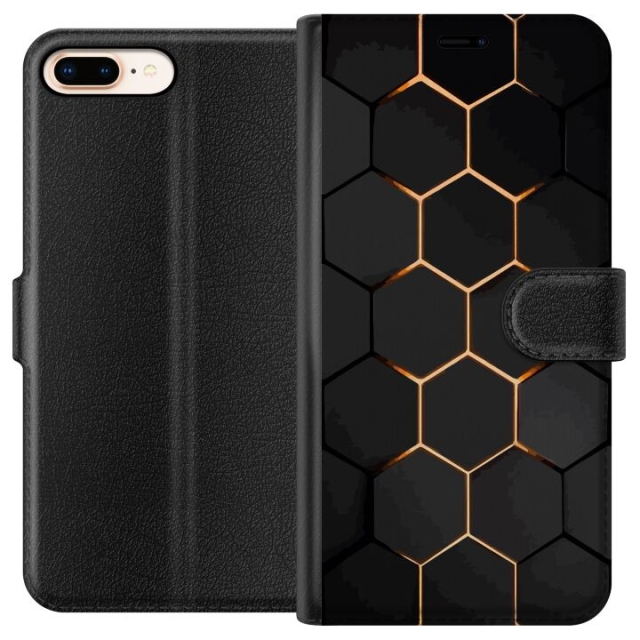 Wallet case for Apple iPhone 7 Plus with Luxurious Pattern design