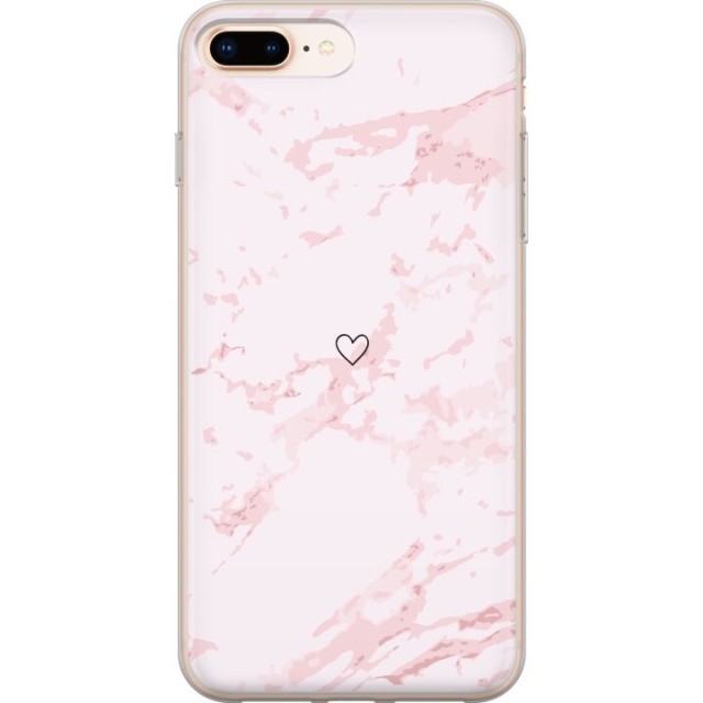 Mobile case for Apple iPhone 7 Plus with Pink Heart design