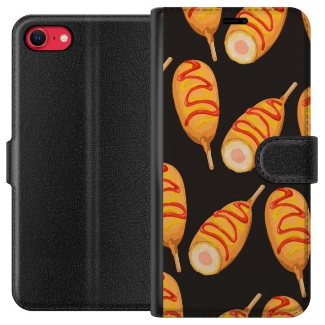 Wallet case for Apple iPhone SE (2020) with Chicken drumstick design