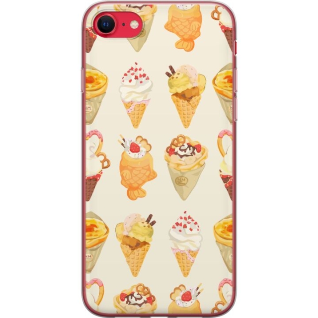 Mobile case for Apple iPhone SE (2020) with Glassy design