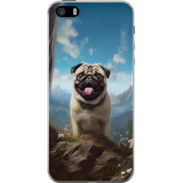 Mobile case for Apple iPhone SE (2016) with Happy Dog design