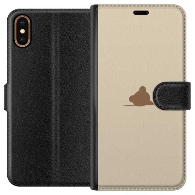 Wallet case for Apple iPhone X with Nalle design