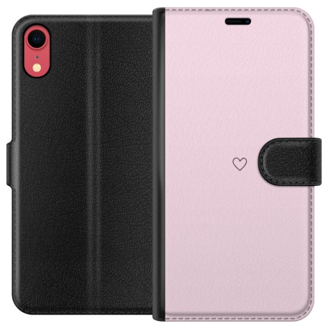 Wallet case for Apple iPhone XR with Heart design