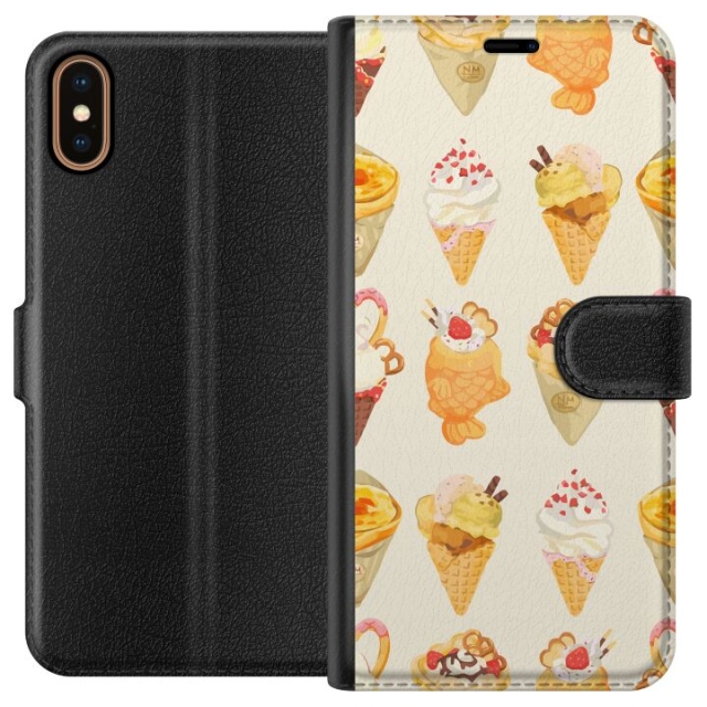 Wallet case for Apple iPhone XS with Glassy design