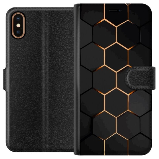 Wallet case for Apple iPhone XS with Luxurious Pattern design