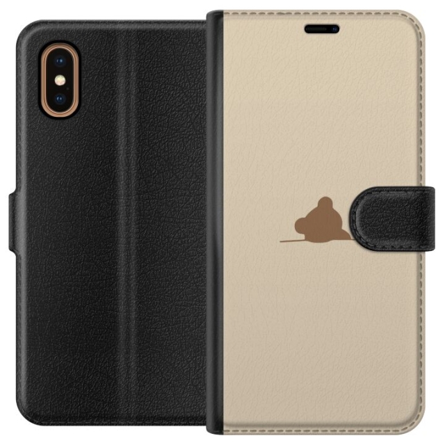 Wallet case for Apple iPhone XS Max with Nalle design