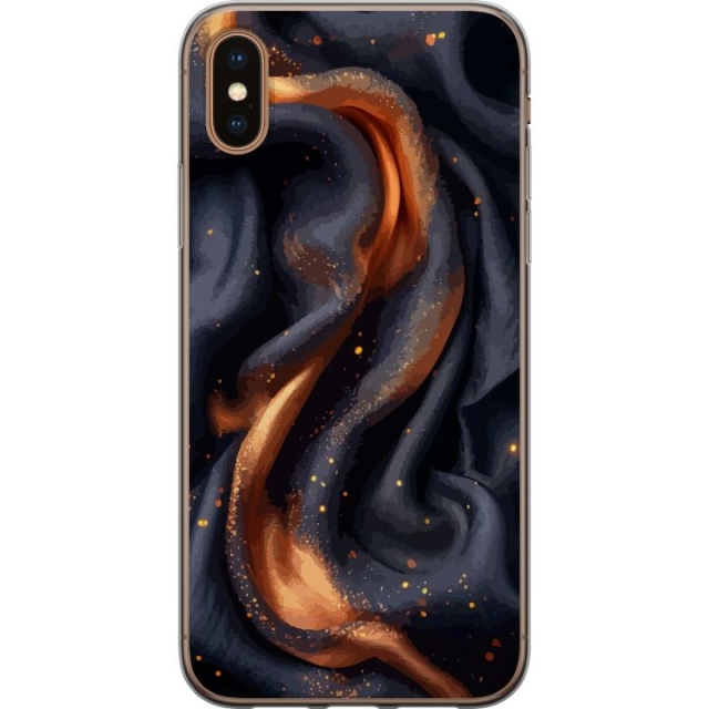 Mobile case for Apple iPhone XS Max with Fiery silk design