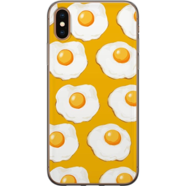 Mobile case for Apple iPhone XS Max with Fried egg design